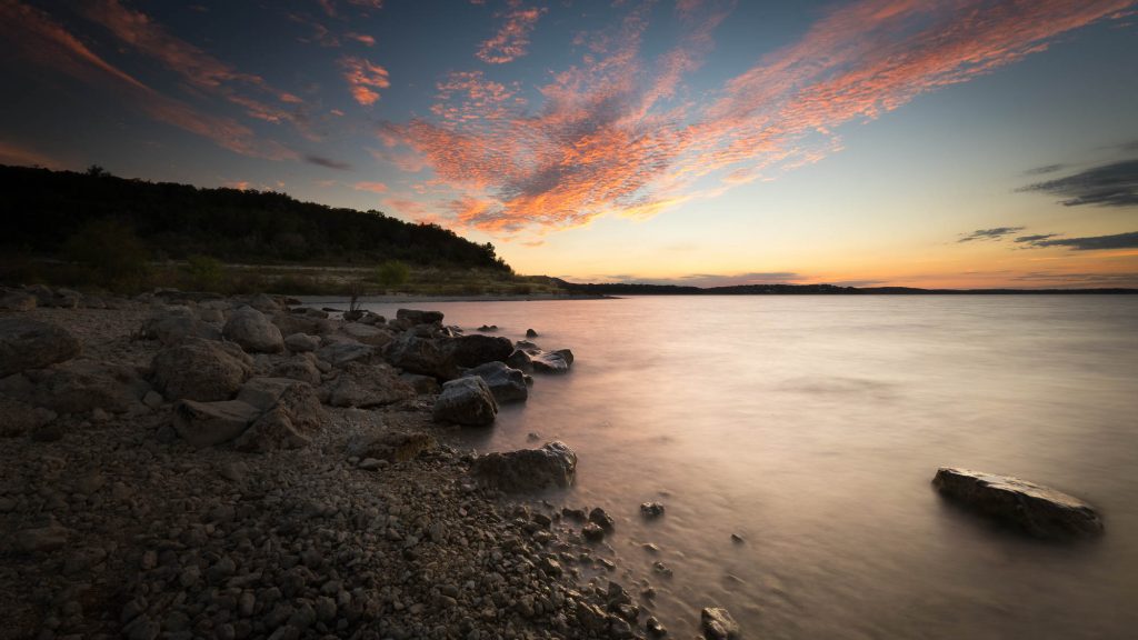 Canyon Lake looks spectacular at sunset