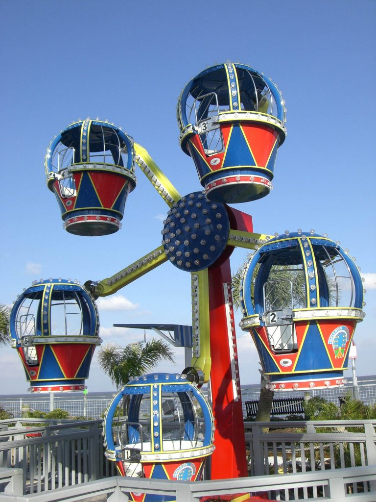 Kids Ride at Kemah Boardwalk near Houston Texas