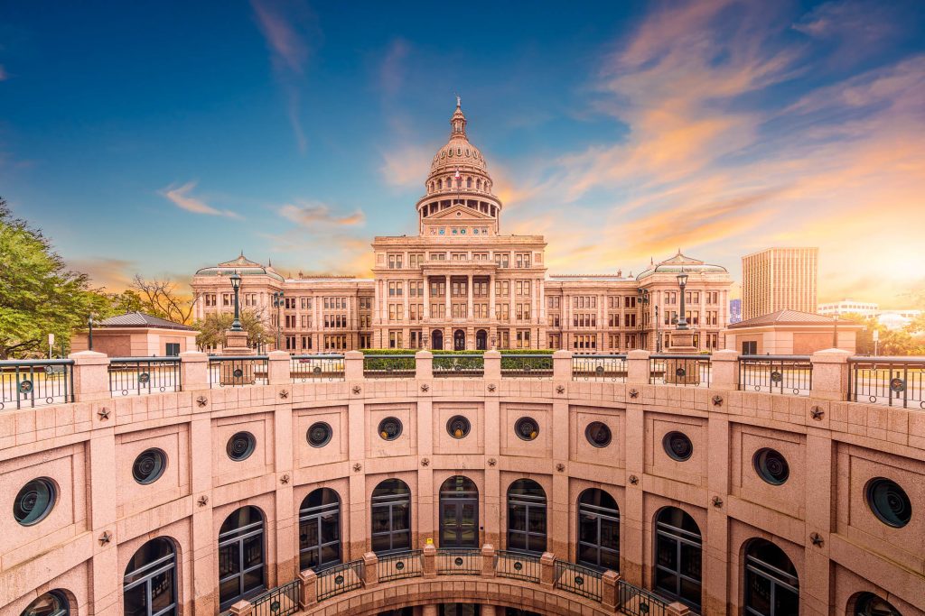 Texas state capitol building in Austin is a must visit attraction