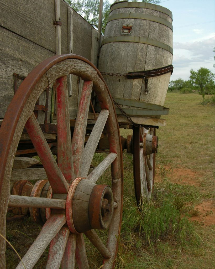 Civil War era wagon in Texas