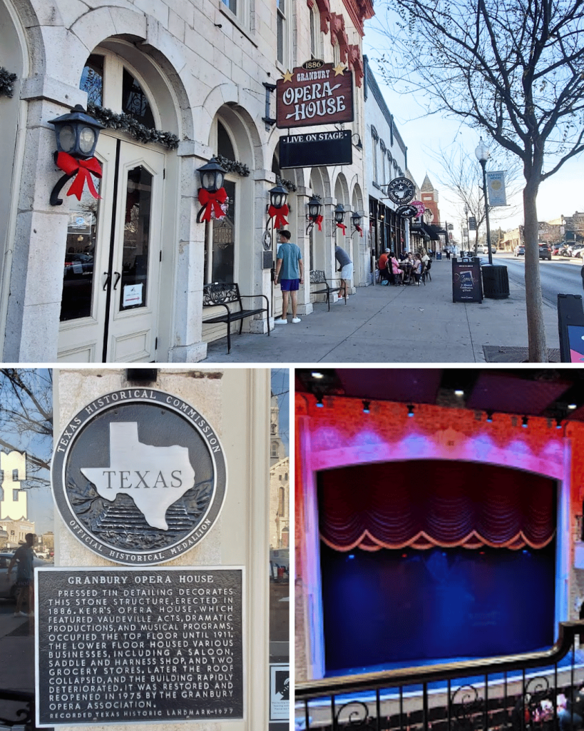 Granbury Opera House is a beautiful building