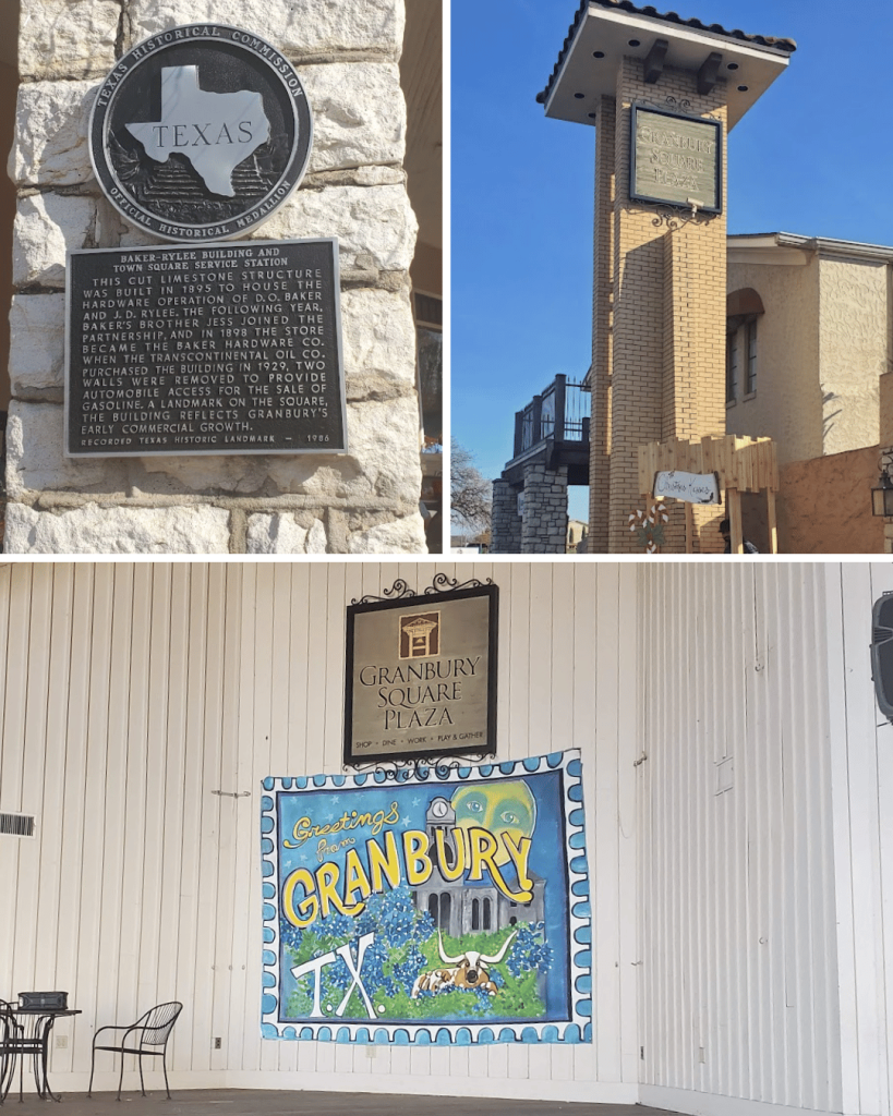 Sights around the Historic Granbury Square Plaza