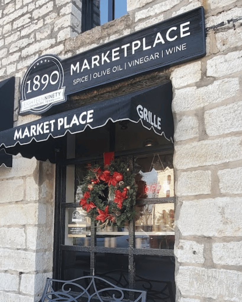 You can have fun peeking into the shops on the square