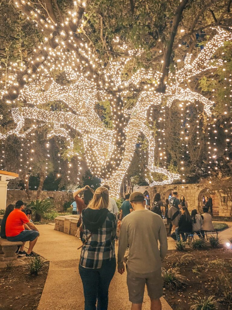 Alamo Lights is a spectacular Christmas event in Texas